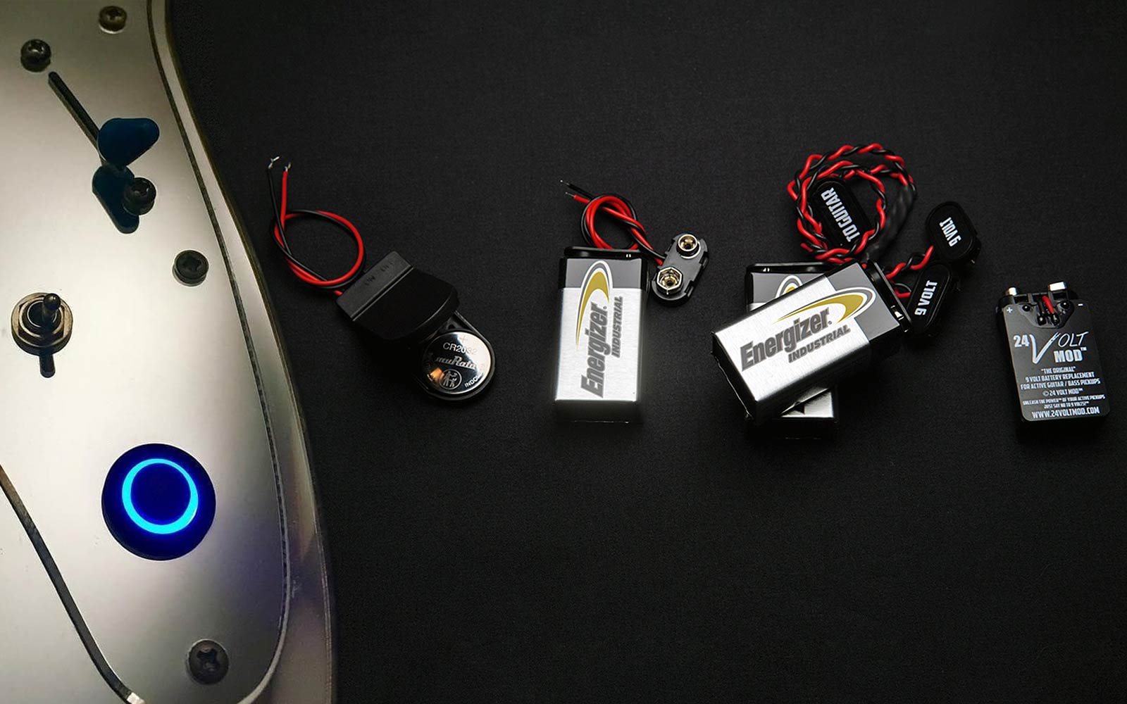 Iron Age Guitar LED Killswitch Battery Compatibility Guide Cover