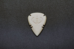 Ivory Spearhead Personalized Guitar Pick