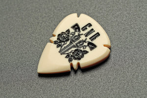 Ivory Spearhead Personalized Guitar Pick