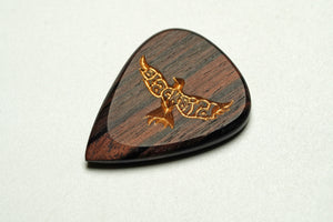 Ebony Spearhead Personalized Guitar Pick