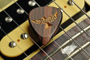 Ebony Spearhead Personalized Guitar Pick