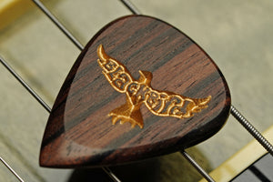Ebony Spearhead Personalized Guitar Pick