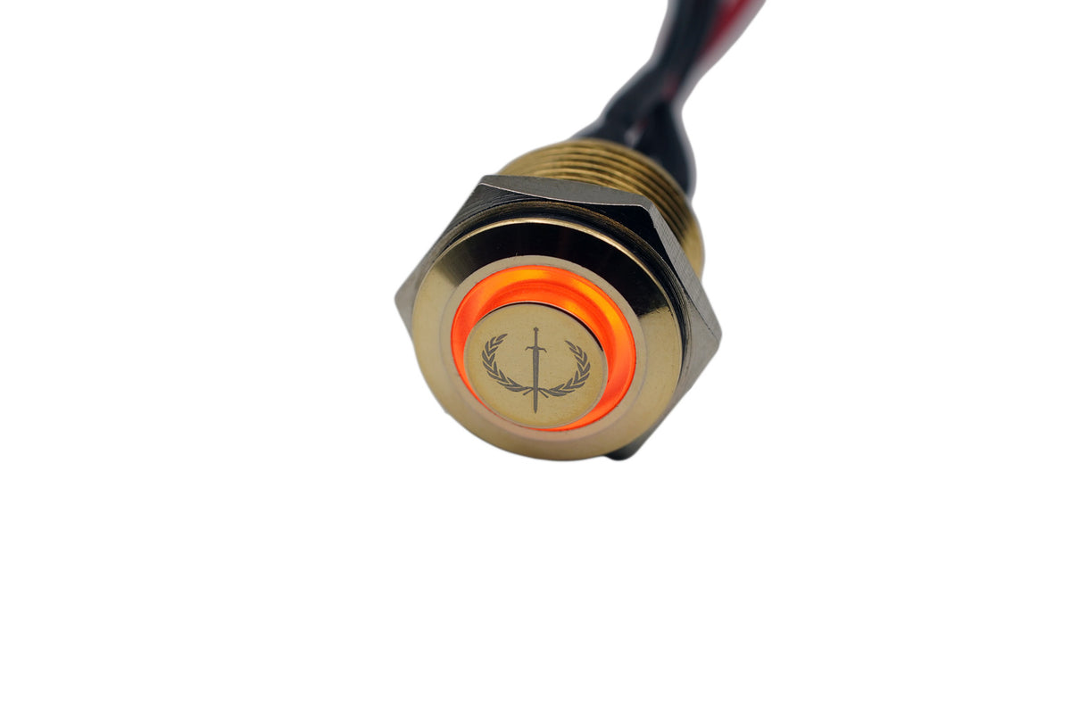 Gold LED Guitar Kill switches - Iron Age Guitar Accessories
