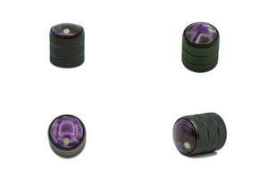 purple pearl guitar knob shown from 4 different angles
