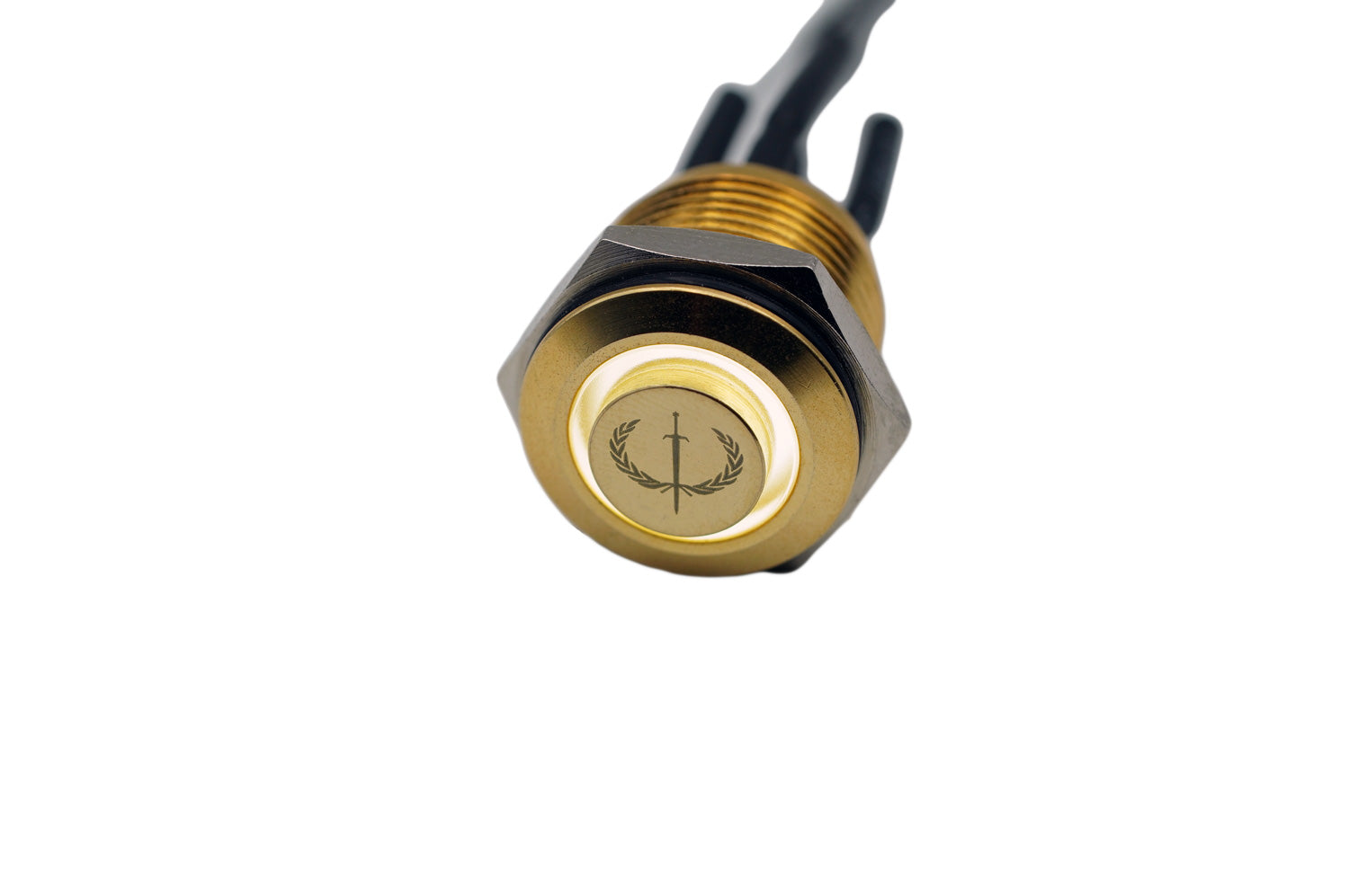 Led Kill Switch Gold LED Guitar Kill switches - Iron Age Guitar Accessories