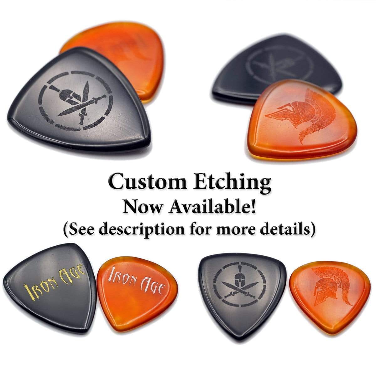 Agate Stone Guitar Picks Iron Age Guitar Accessories