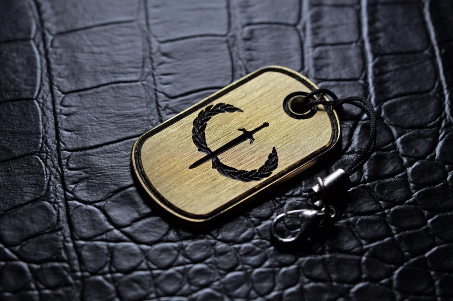 metal gear solid dog tags Iron Age Brass Dog Tag
