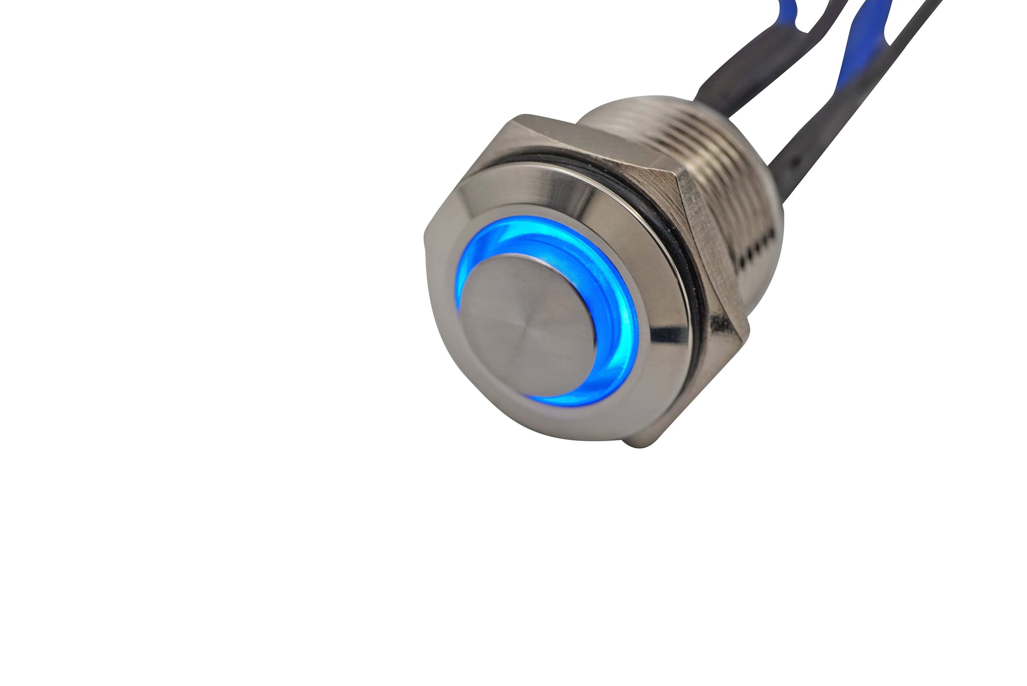 Killswitch Button Chrome LED Guitar Kill-switch - Iron Age Guitar Accessories