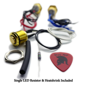 Vintage Gold, LED Guitar Kill-Switch-guitar kill-switch-LED momentary-Iron Age Guitar Accessories