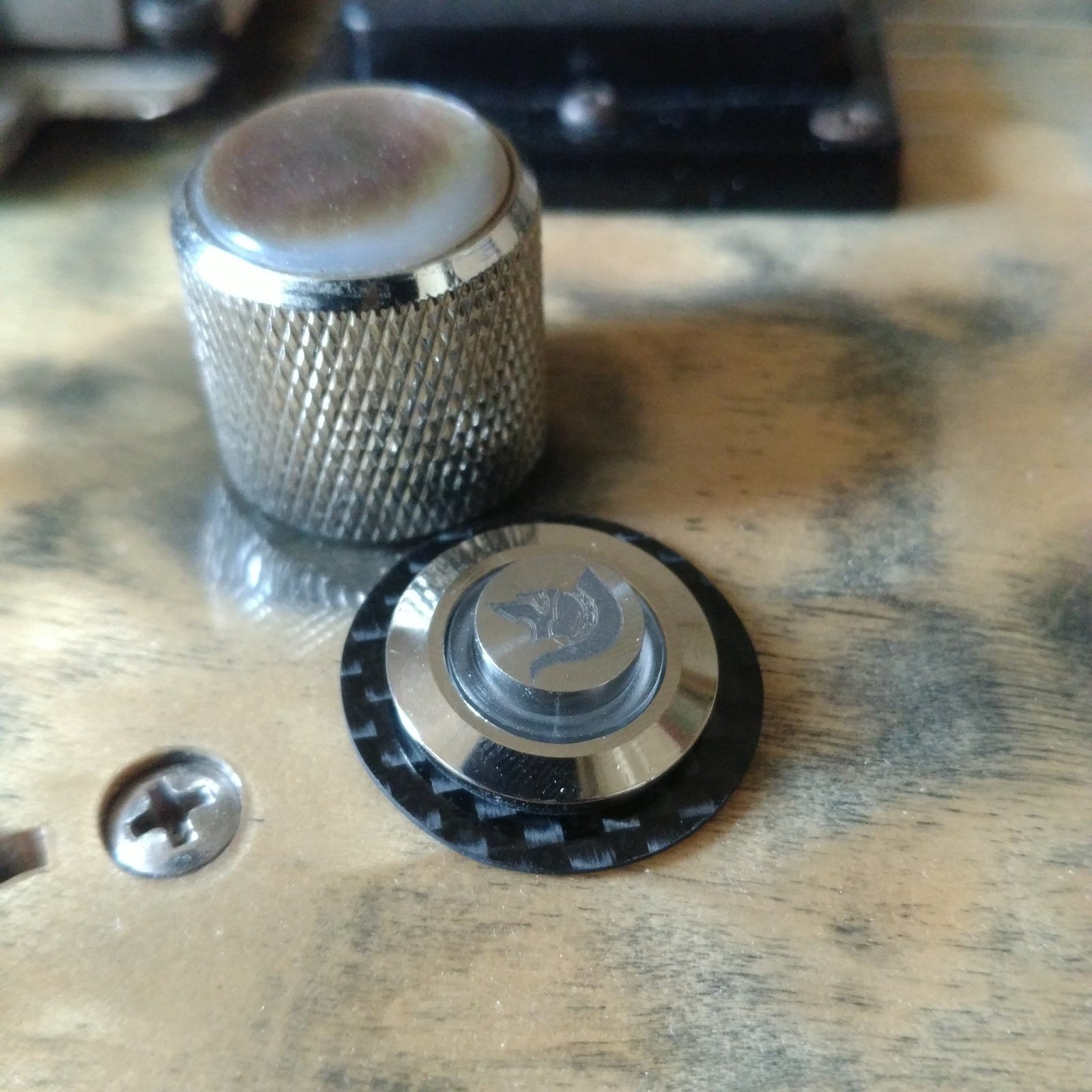 Carbon Fiber Accent Ring (For Iron Age Killswitches)-guitar kill-switch-LED momentary-Iron Age Guitar Accessories