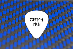 Custom Blue Carbon Fiber Pick
