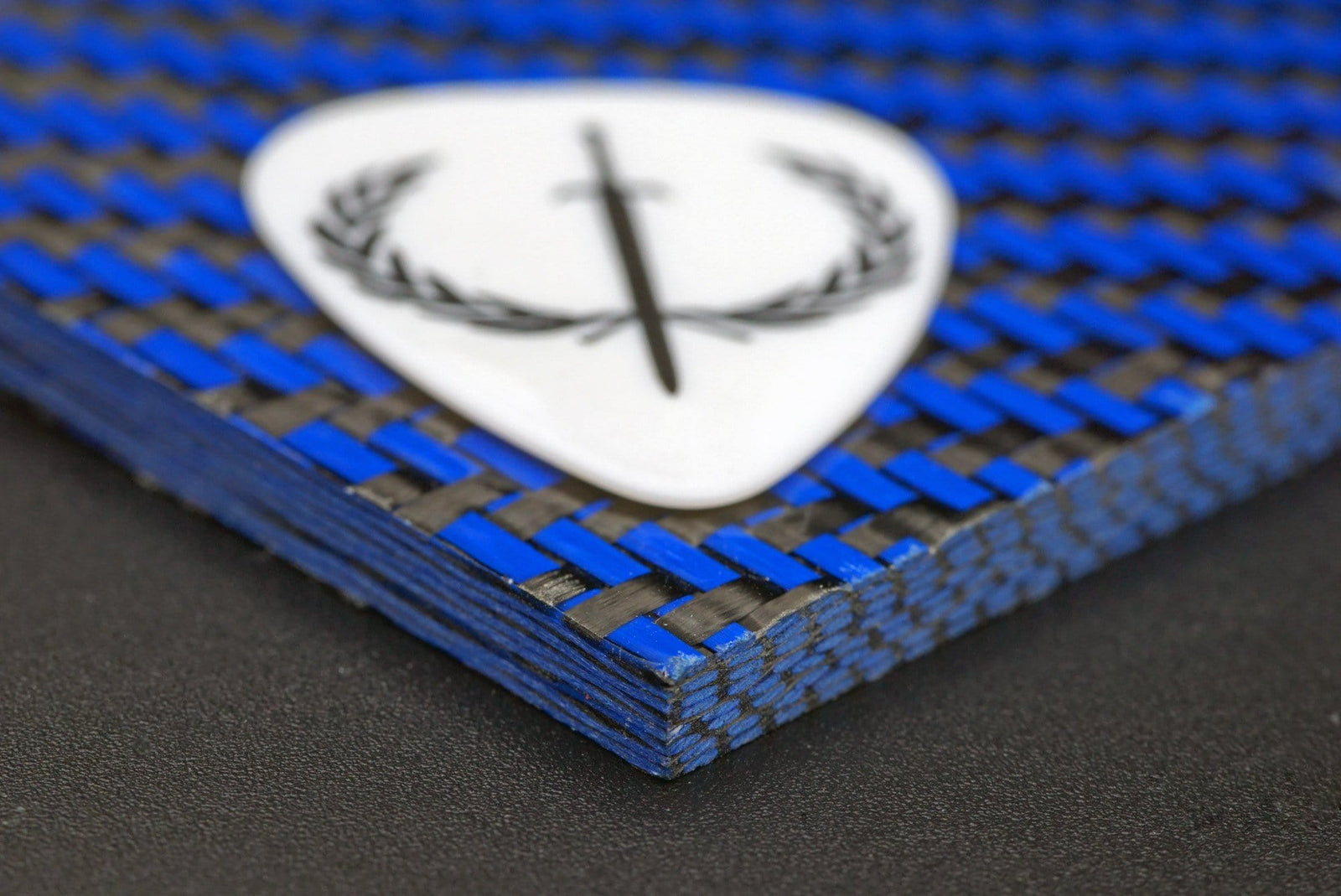 Custom Blue Carbon Fiber Pick