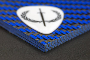 Custom Blue Carbon Fiber Pick