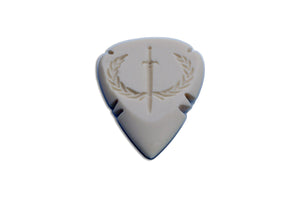 Spearhead-faux ivory guitar picks- bone horn alternative plectrums-Iron Age Guitar Accessories