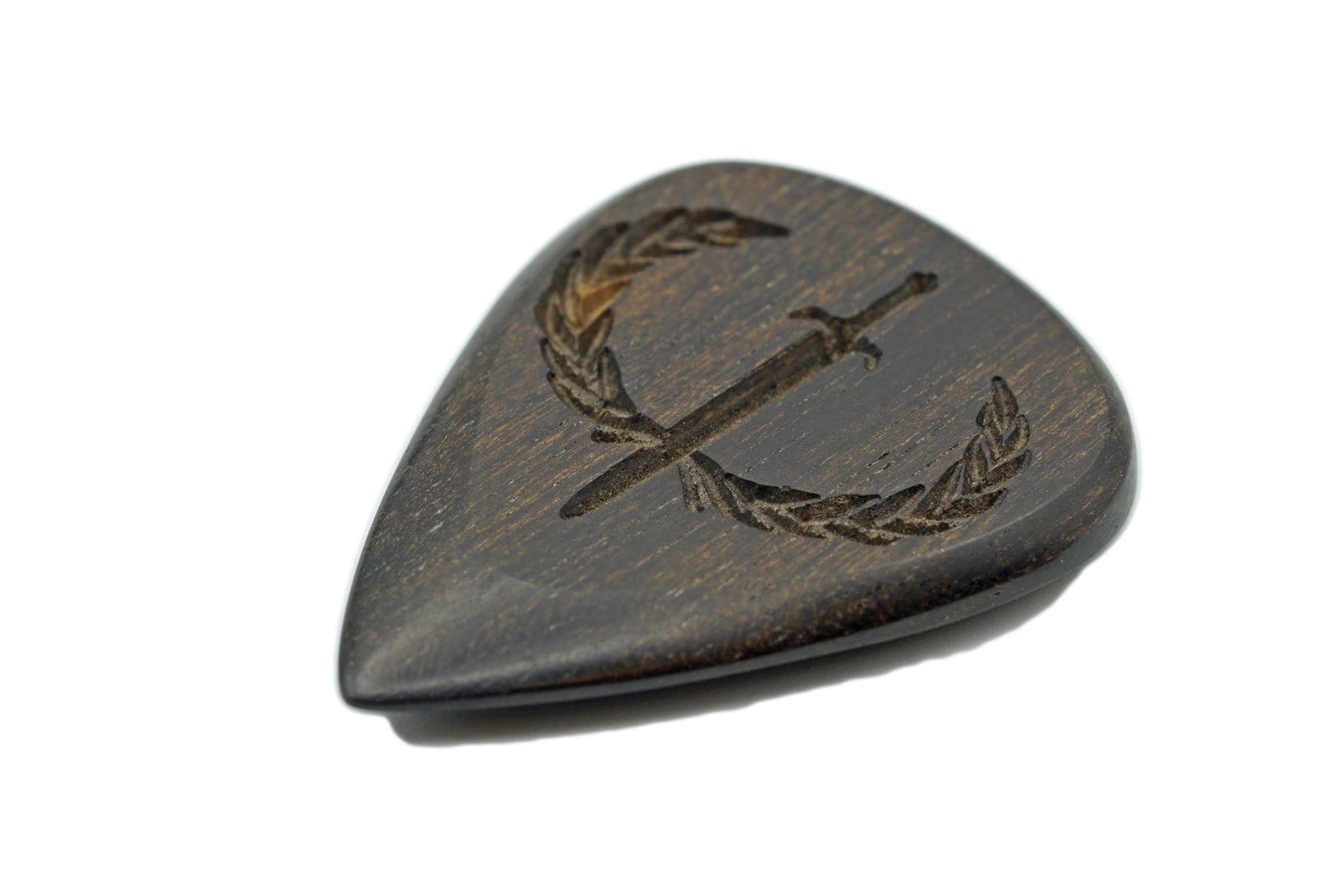 Macassar Ebony "Spearhead" Wood Pick